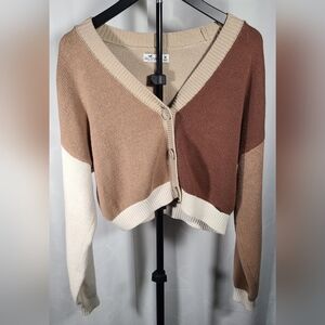 Hollister Tri-Tone V-Neck Cardigan
